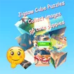 Jigsaw Cube Puzzles Collect Pictures with Cute Puppies