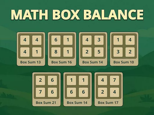 Math Box Balance