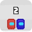 Pixel Us Red and Blue 2