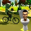 Skibidi Toilet Bike Riding